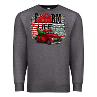Charcoal Heather Farm Life Christmas Premium Sweatshirt - Bettercallsaul