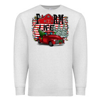Oatmeal Heather Farm Life Christmas Premium Sweatshirt - Bettercallsaul