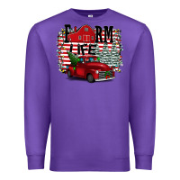 Purple Farm Life Christmas Premium Sweatshirt - Bettercallsaul