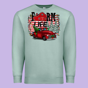 Farm Life Christmas Premium Sweatshirt Designed By Bettercallsaul