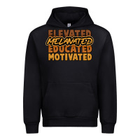Black Elevated melanated educated motivated Urban Hoodie - HowdyJamesFarm