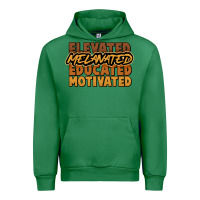 Emerald Elevated melanated educated motivated Urban Hoodie - HowdyJamesFarm