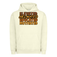 Pigment Pistachio Elevated melanated educated motivated Urban Hoodie - HowdyJamesFarm