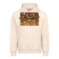 Sandshell Elevated melanated educated motivated Urban Hoodie - HowdyJamesFarm