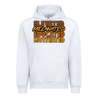 White Elevated melanated educated motivated Urban Hoodie - HowdyJamesFarm