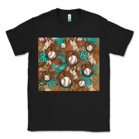Black baseball turquoise gemstones western patterns Classic Tee - BarkalooDesign