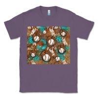 Lavender baseball turquoise gemstones western patterns Classic Tee - BarkalooDesign