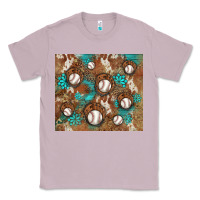 Lilac baseball turquoise gemstones western patterns Classic Tee - BarkalooDesign