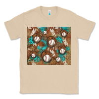 Mushroom baseball turquoise gemstones western patterns Classic Tee - BarkalooDesign