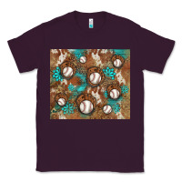 Plum baseball turquoise gemstones western patterns Classic Tee - BarkalooDesign