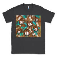 Smoke baseball turquoise gemstones western patterns Classic Tee - BarkalooDesign