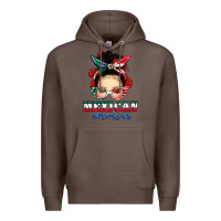 Coffee Mexican American Messy Bun Premium Hoodie - texasbilliewilder