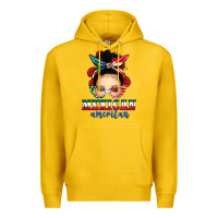 Lemon Mexican American Messy Bun Premium Hoodie - texasbilliewilder