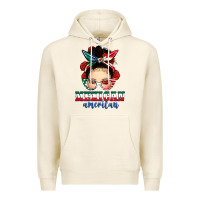 Tofu Mexican American Messy Bun Premium Hoodie - texasbilliewilder