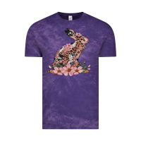 Cloud Purple bunny with blossom flower Vintage Tee - Artiststas