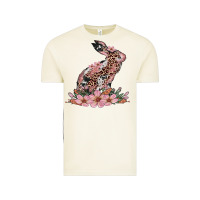 Vintage Arctic bunny with blossom flower Vintage Tee - Artiststas