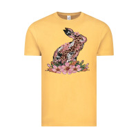 Vintage Mustard bunny with blossom flower Vintage Tee - Artiststas