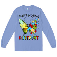 Colony Blue it's ok to be different Long Sleeve Tee - MaliasSmallBusiness
