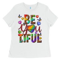 White pride be you tiful Ladies Tee - texasbilliewilder