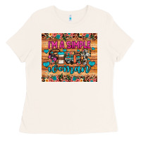 Bone i'm a simple woman Ladies Tee - JahusDesignShop