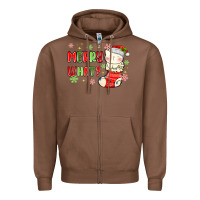 Chestnut merry what christmas cat Zipper Hoodie - MaliasSmallBusiness