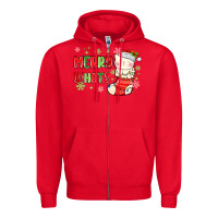 Red merry what christmas cat Zipper Hoodie - MaliasSmallBusiness
