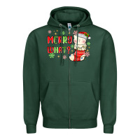 Sports Green merry what christmas cat Zipper Hoodie - MaliasSmallBusiness