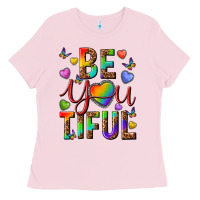 Bubblegum Pink pride be you tiful Ladies Tee - texasbilliewilder