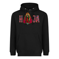 Black Hija Lady of Guadalupe Heavyweight Hoodie - Bettercallsaul
