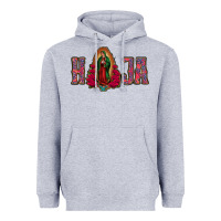 Heather Grey Hija Lady of Guadalupe Heavyweight Hoodie - Bettercallsaul