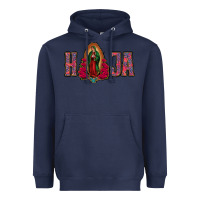 Navy Hija Lady of Guadalupe Heavyweight Hoodie - Bettercallsaul