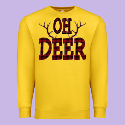 Oh Deer Premium Sweatshirt Designed By Bettercallsaul