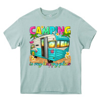 Arona camping is my happy place Heavy Core Tee - texasbilliewilder