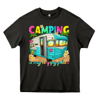 Asphalt camping is my happy place Heavy Core Tee - texasbilliewilder