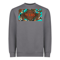 Storm western texas and bullskulls with turquoise and leopard licanse plate Heavyweight Sweatshirt - Artiststas