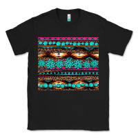 Black leopard aztec turquoise jewelry Classic Tee - BarkalooDesign