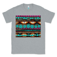 Heather Grey leopard aztec turquoise jewelry Classic Tee - BarkalooDesign