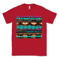 Red leopard aztec turquoise jewelry Classic Tee - BarkalooDesign