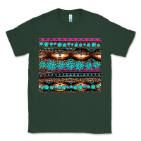 Sports Green leopard aztec turquoise jewelry Classic Tee - BarkalooDesign