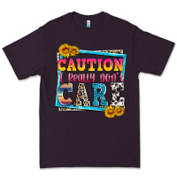Plum caution i really don't care Premium Tee - Zillion Design Studio