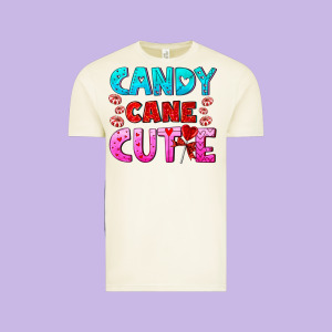 Candy Cane Cutie Vintage Tee Designed By Adodesignshop