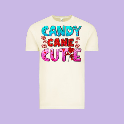Candy Cane Cutie Vintage Tee Designed By Adodesignshop