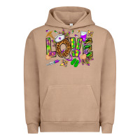 Pigment Burro Mardi Gras love Nurse Urban Hoodie - HowdyJamesFarm