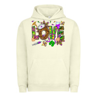 Pigment Pistachio Mardi Gras love Nurse Urban Hoodie - HowdyJamesFarm