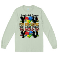 Matcha ı would not change you autism Long Sleeve Tee - MaliasSmallBusiness