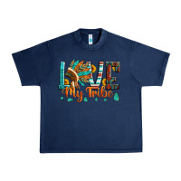 Navy love my tribe native american indian headdress Urban Heavy Tee - Artiststas