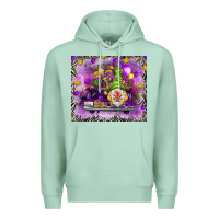 Seafoam Mardi Gras gnome on the truck Premium Hoodie - NancyCooperArtShop