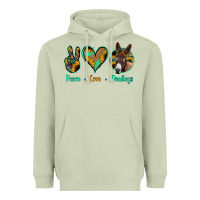 Matcha Peace Love Donkeys Heavyweight Hoodie - Bettercallsaul