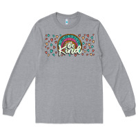Heather Grey be kind Long Sleeve Tee - JahusDesignShop