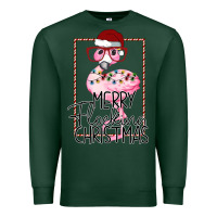 Sports Green Merryy Flocking Christmas Flamingo Premium Sweatshirt - Bettercallsaul